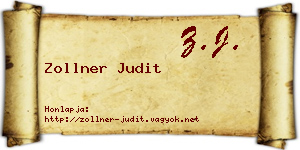 Zollner Judit névjegykártya